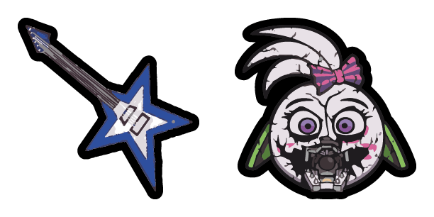 Broken Glamrock Chica cute cursor