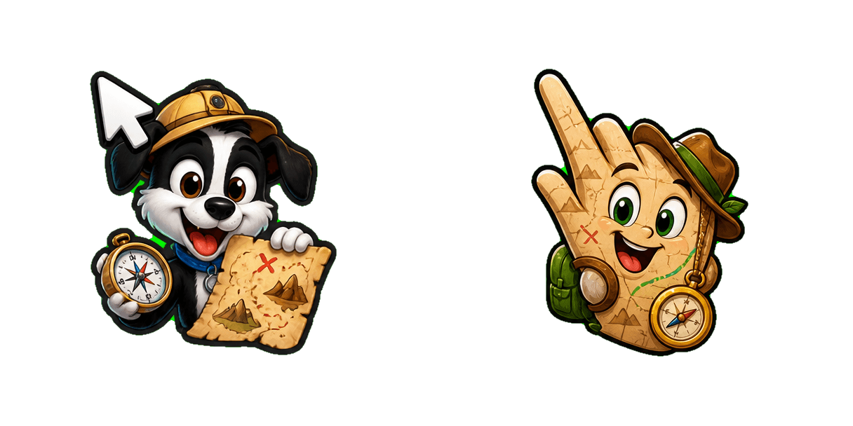Pakiet kursorów Animaniacs Funny Adventure Map and Compass