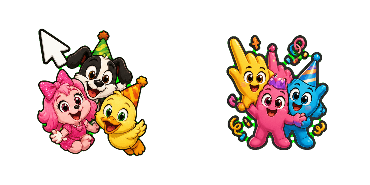 Pakiet kursorów Animaniacs Retro Group and Celebration