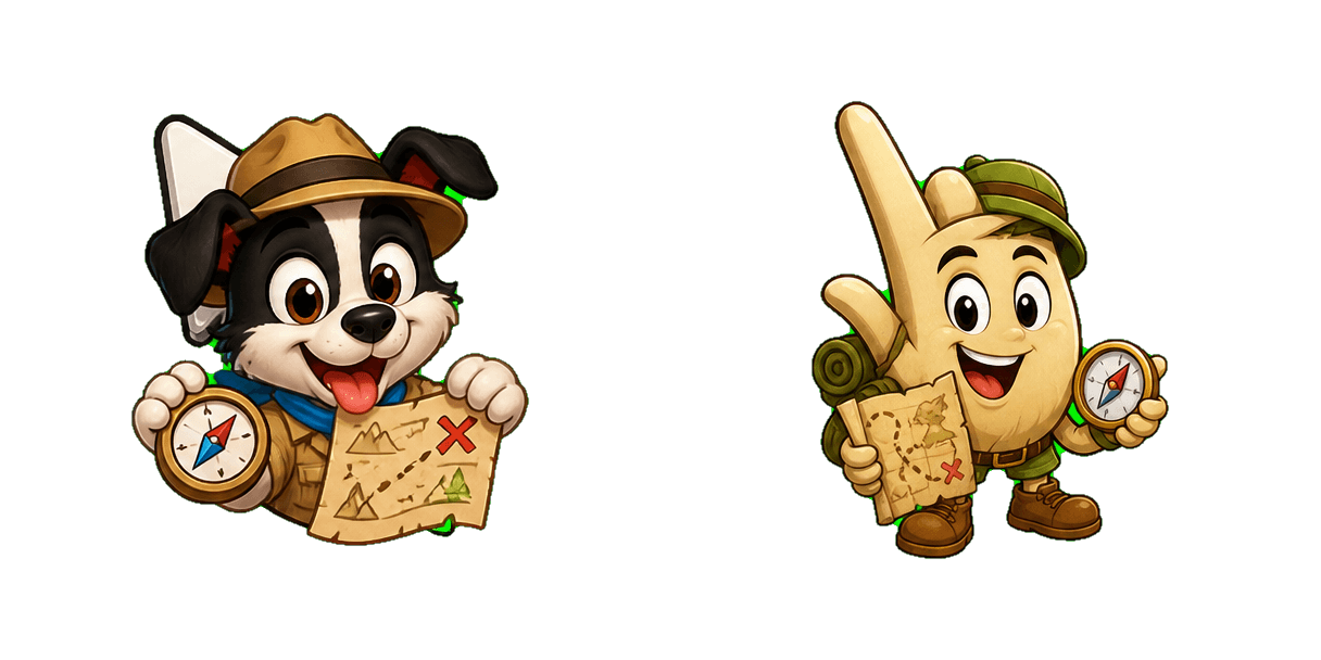 Pakiet kursorów Animaniacs Adventure Adventure Map and Compass