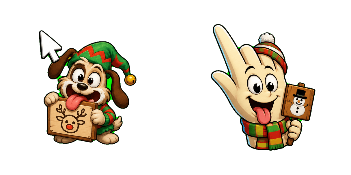 Pakiet kursorów Animaniacs Holiday Funny Face and Sign