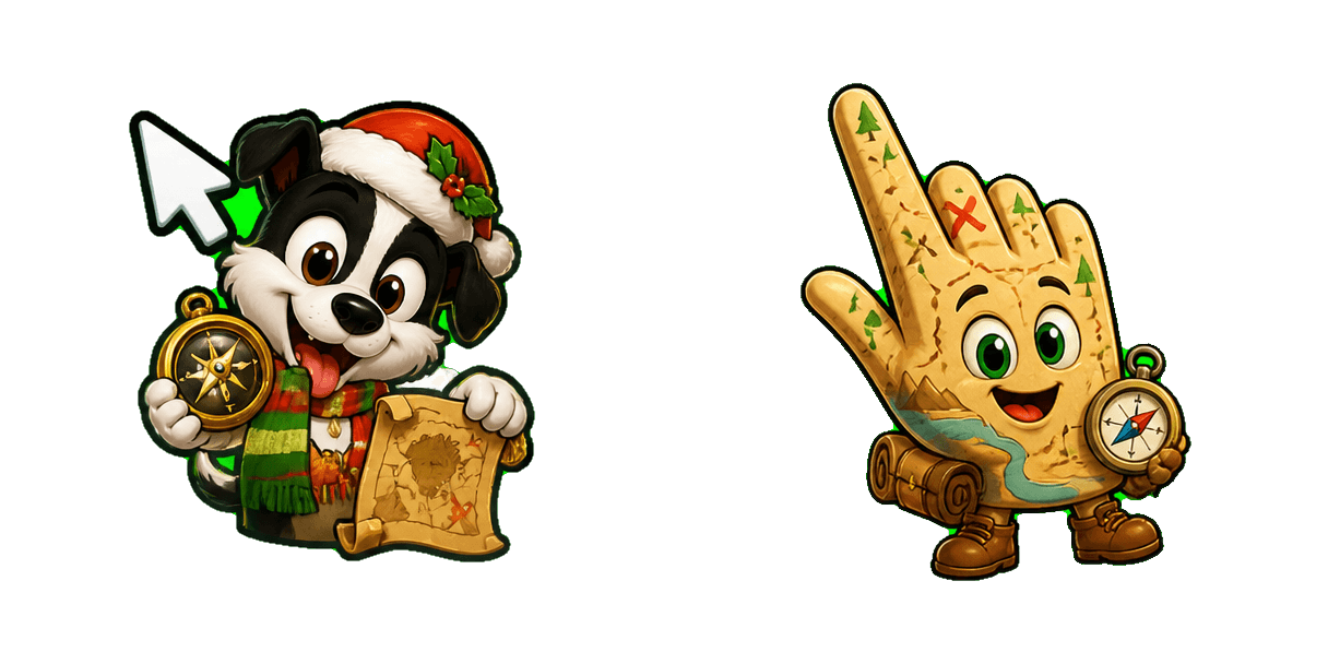 Pakiet kursorów Animaniacs Holiday Adventure Map and Compass