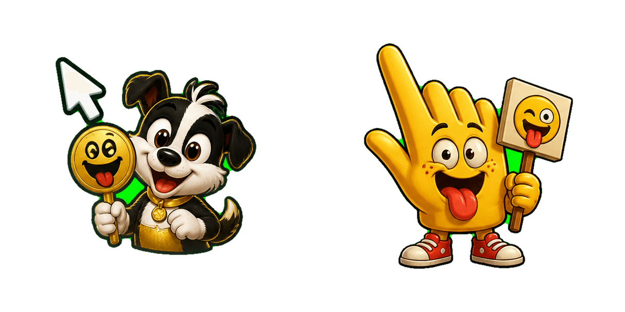 Pakiet kursorów Animaniacs Golden Funny Face and Sign