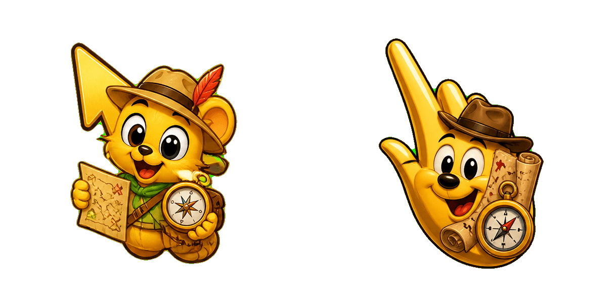 Pakiet kursorów Animaniacs Golden Adventure Map and Compass