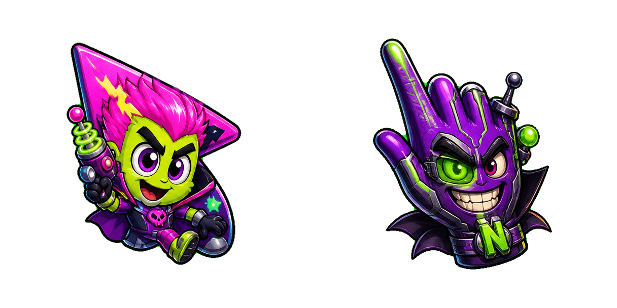 Pakiet kursorów Animaniacs Neon Villain and Gadget