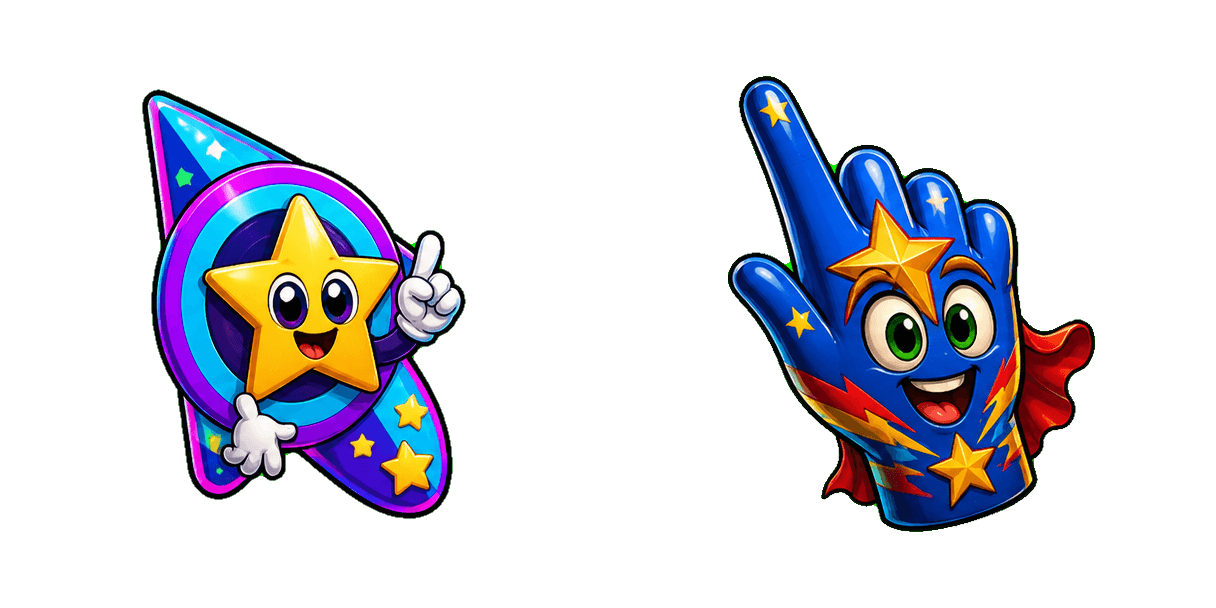 Pakiet kursorów Animaniacs Neon Classic Logo and Star