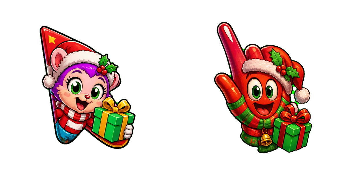 Pakiet kursorów Animaniacs Neon Holiday Outfit and Gift