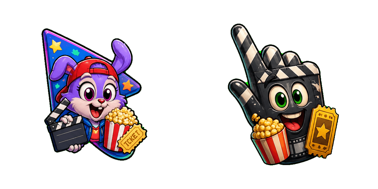 Pakiet kursorów Animaniacs Neon Movie Scene and Ticket