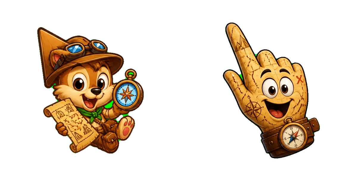 Pakiet kursorów Animaniacs Wild Adventure Map and Compass