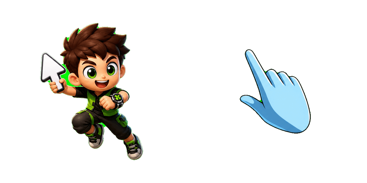 Pakiet kursorów Ben 10 Funny Adventure Map and Compass