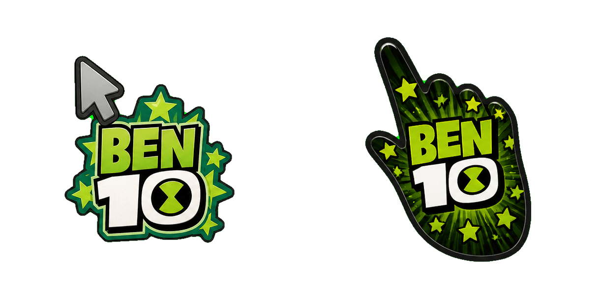 Pakiet kursorów Ben 10 Party Classic Logo and Star