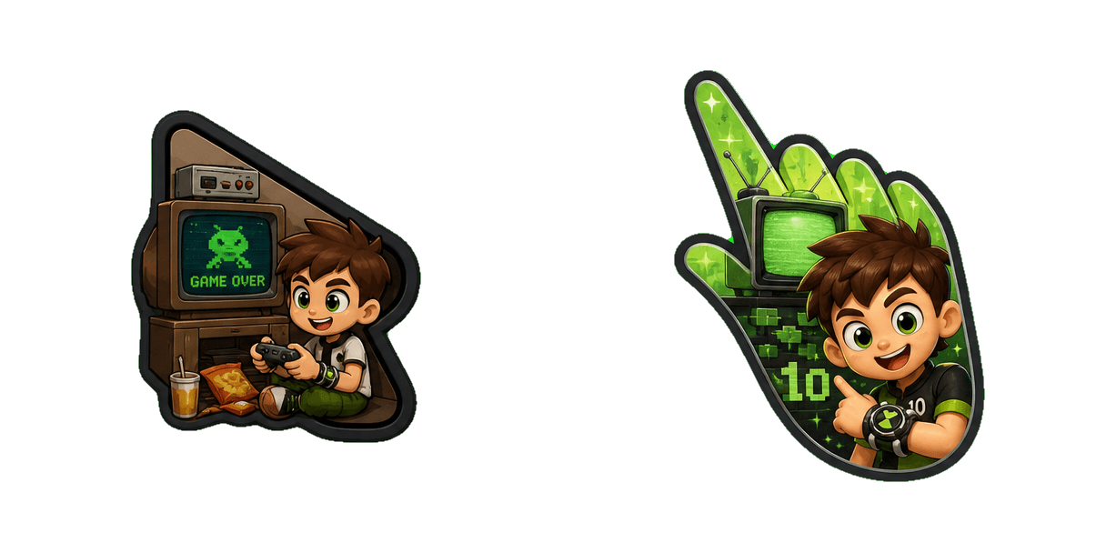 Pakiet kursorów Ben 10 Adventure Retro Character and TV