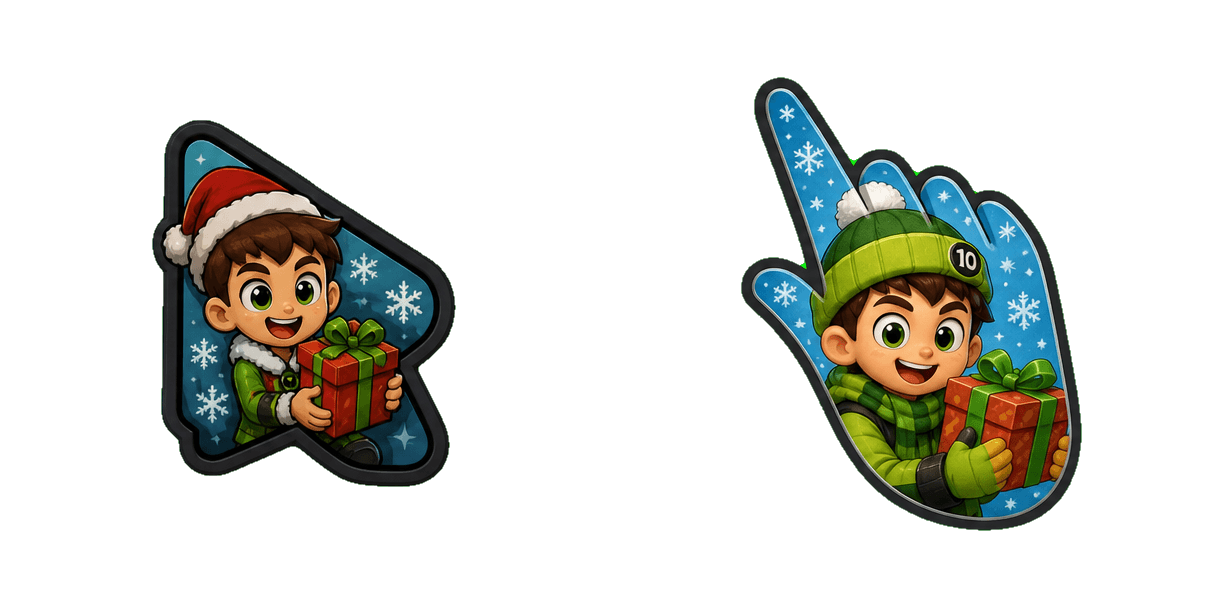 Pakiet kursorów Ben 10 Holiday Holiday Outfit and Gift