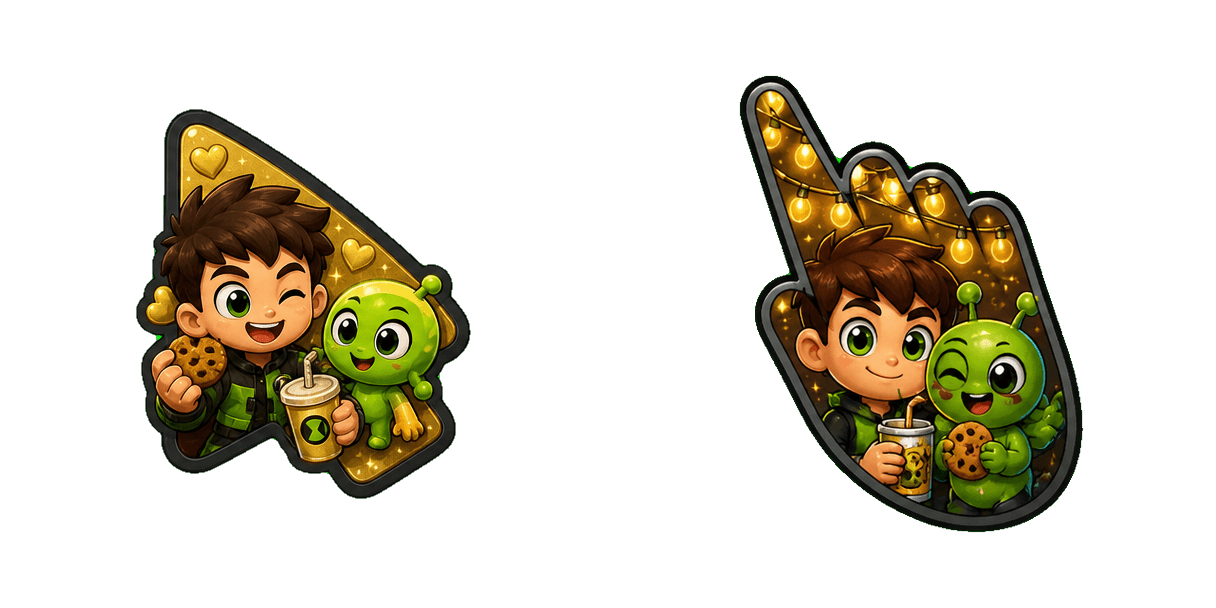 Pakiet kursorów Ben 10 Golden Best Friend and Snack
