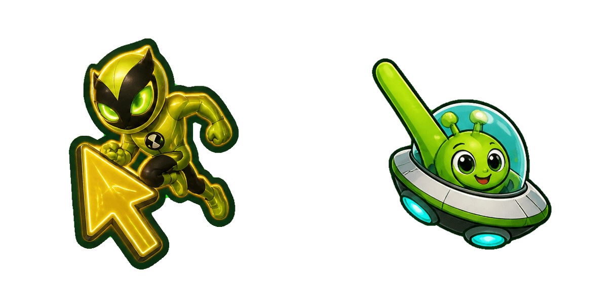 Pakiet kursorów Ben 10 Neon Best Friend and Snack