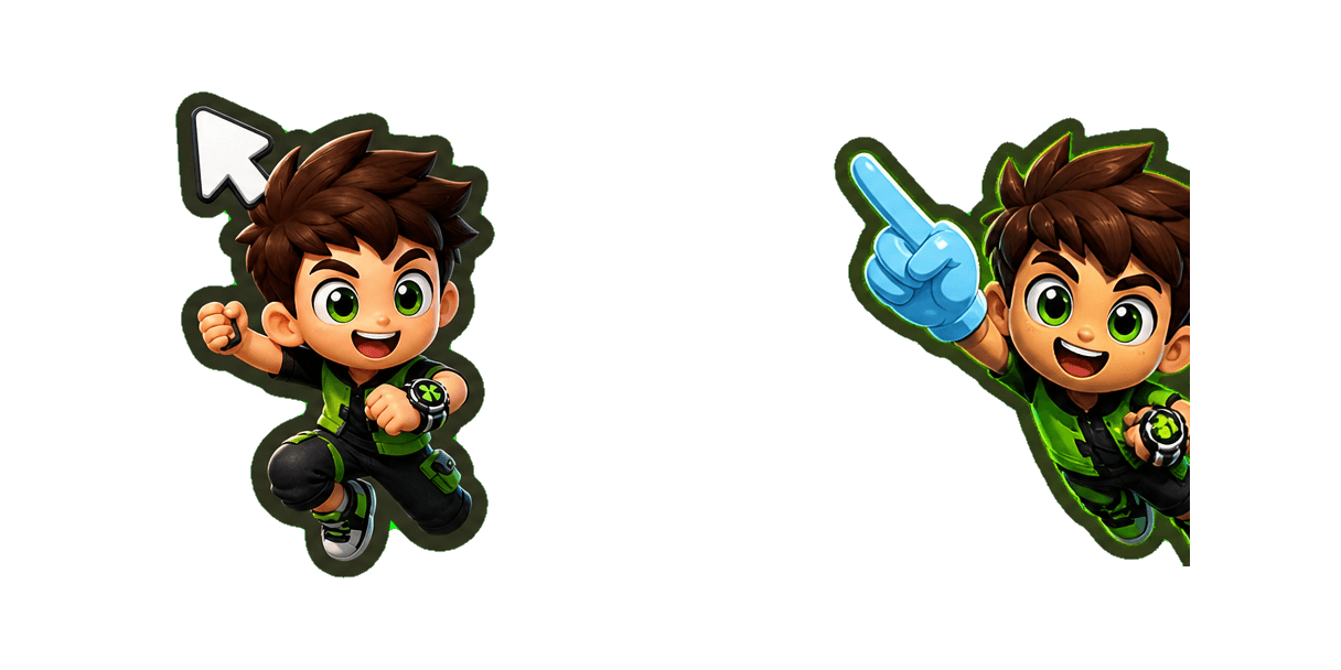 Pakiet kursorów Ben 10 Neon Villain and Gadget