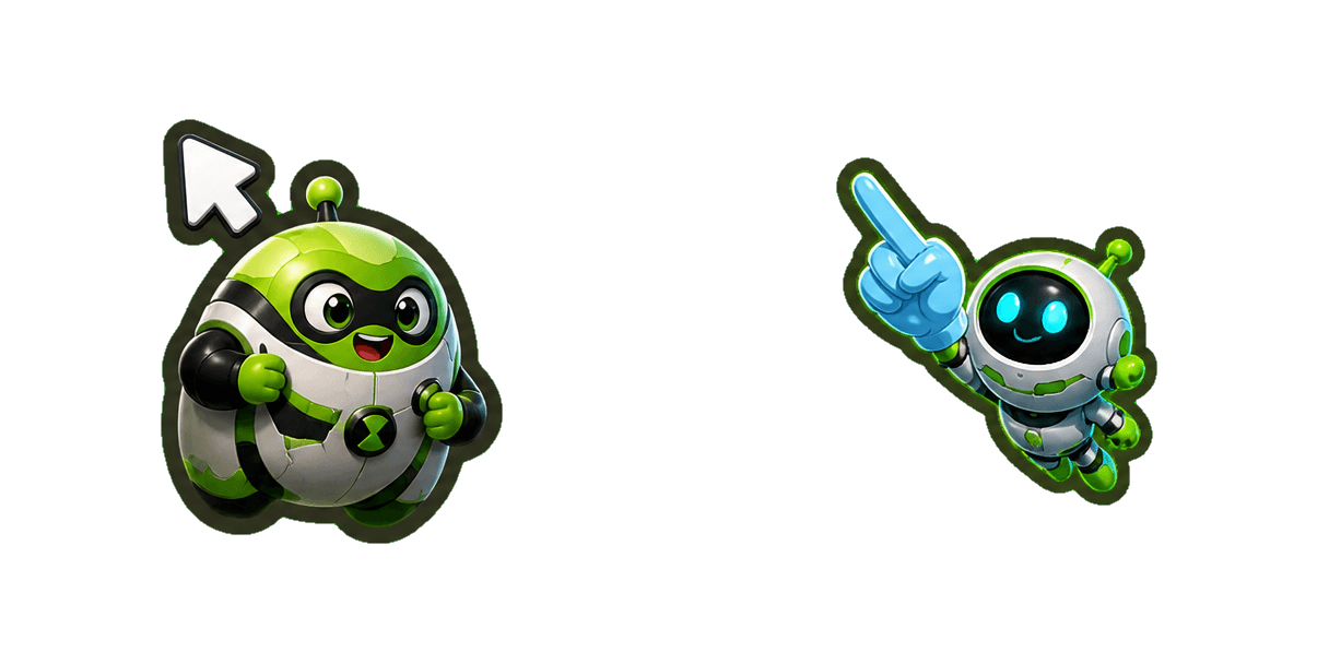 Pakiet kursorów Ben 10 Neon Classic Logo and Star