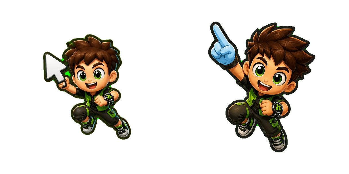 Pakiet kursorów Ben 10 Wild Main Character and Prop