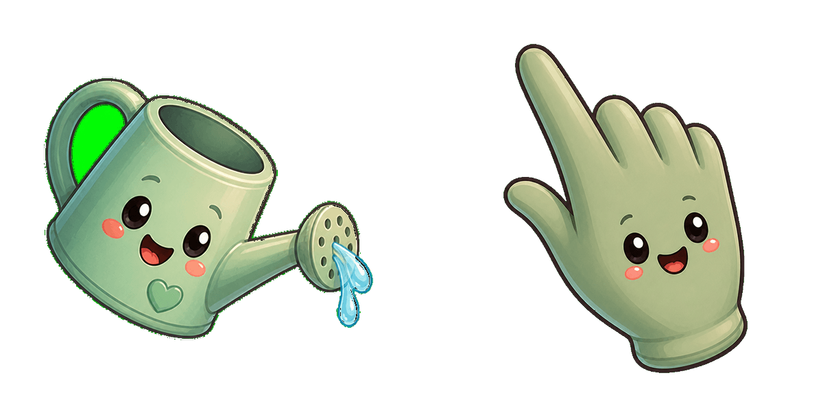 Watering Can Moon cursor pack