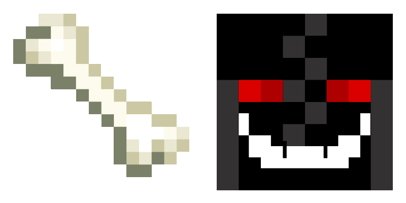Bone and Mr. Torch cute cursor