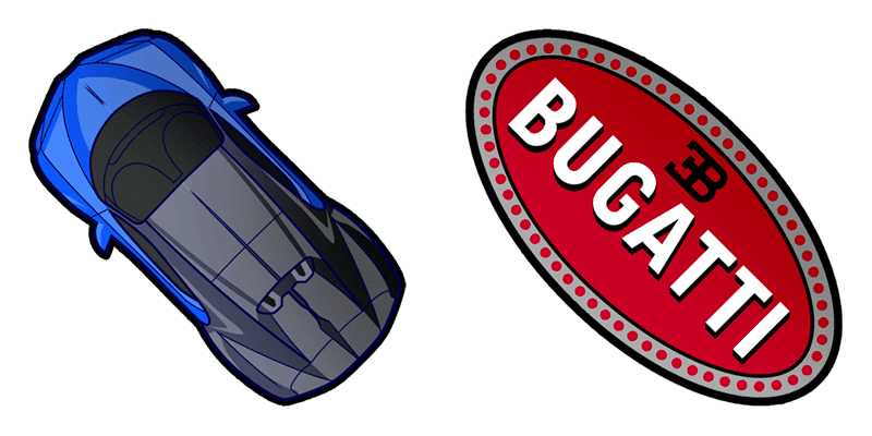 Bugatti Chiron cute cursor
