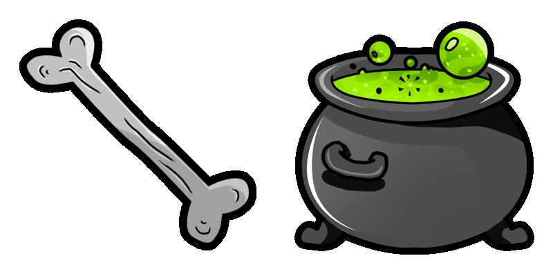 Halloween: One and Potion cute cursor