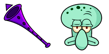 Squidward clarinet Cursor Pack