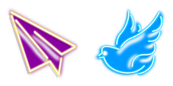 Airplane and dove Cursor Pack