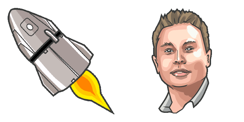 Elon Musk cute cursor