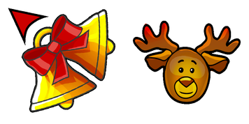 Pack de curseurs Christmas bells and deer