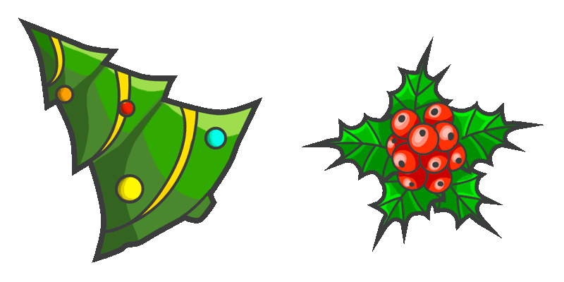Christmas tree cute cursor