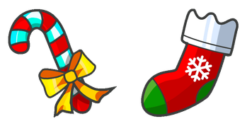 Pack de curseurs Caramel Cane and Christmas sock