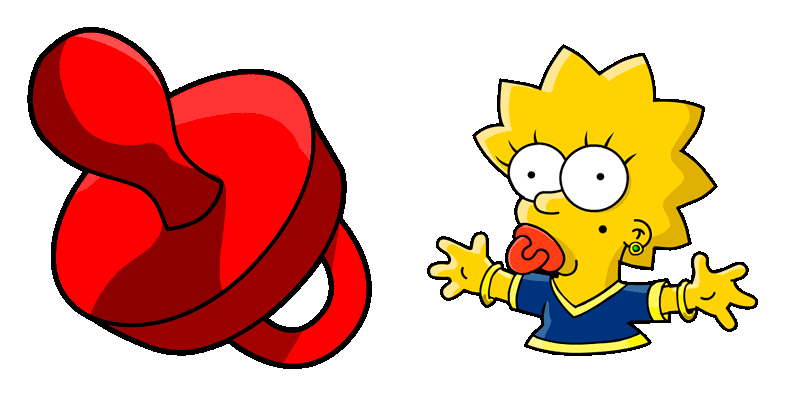 The Simpsons: Maggie cute cursor