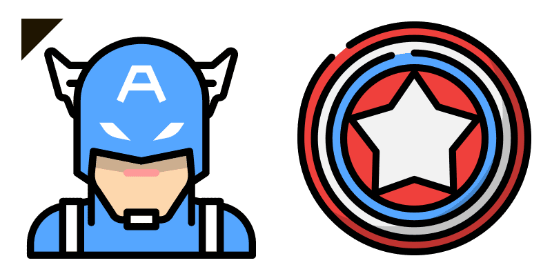 Captain America cute cursor