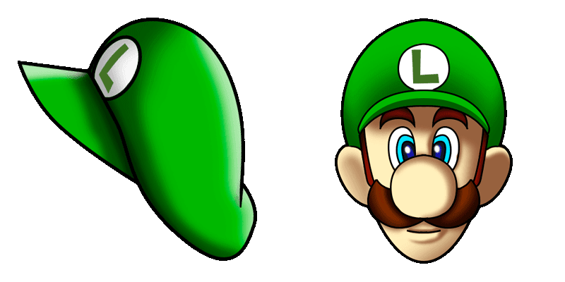 Super Mario: Luigi cute cursor