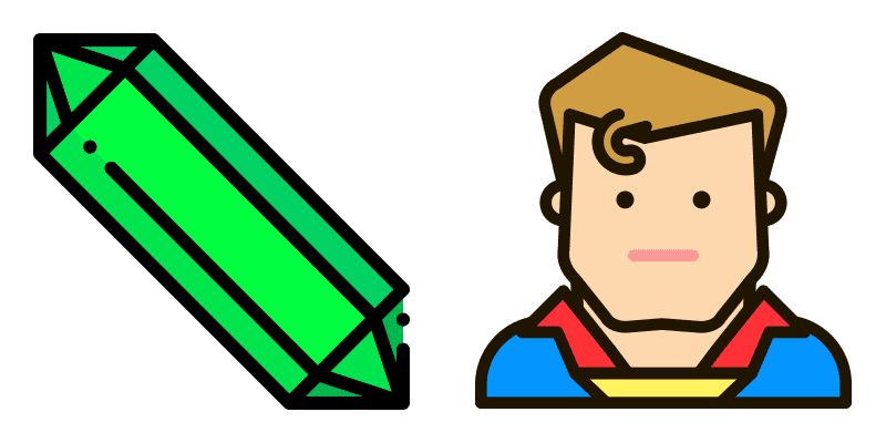 Superman cute cursor