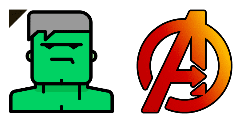 Hulk cute cursor