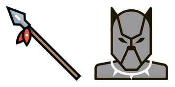 Black panther and Spear Cursor Pack