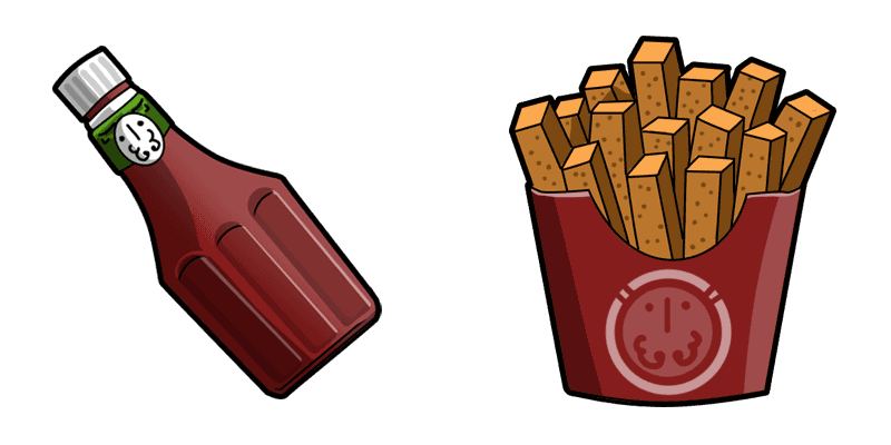 Ketchup and Fries cute cursor
