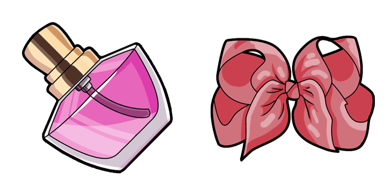 Hair Clip and Perfume cute cursor
