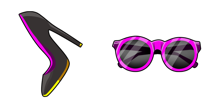 Shoes and Sunglasses cute cursor