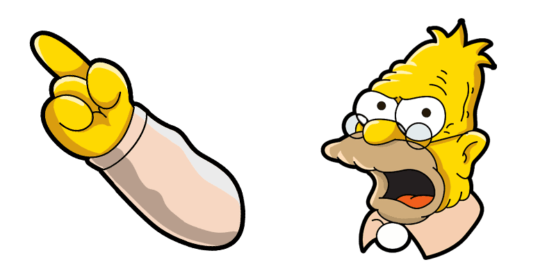 Abraham Jay «Abe» Simpson cute cursor