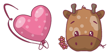 Heart and Calf Cursor Pack
