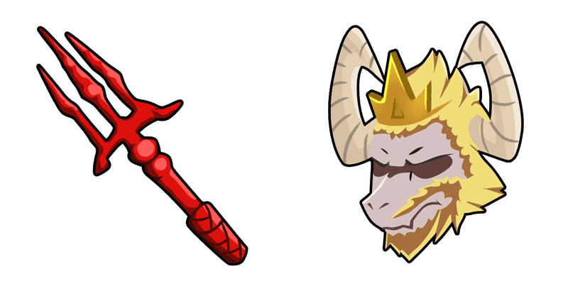 Asgore Dreemurr cute cursor