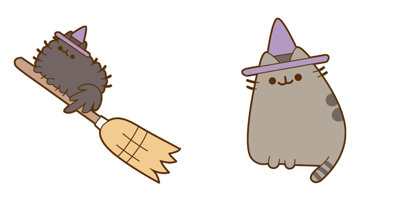 Pusheen: Witch cute cursor