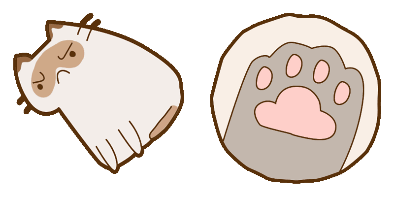 Pusheen:  is upset cute cursor