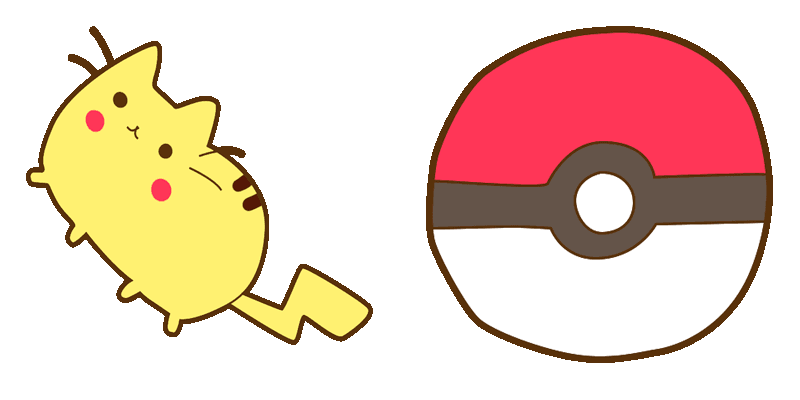 Pusheen: Pikachu cute cursor