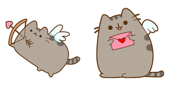 Pack de curseurs Pusheen: Cupid