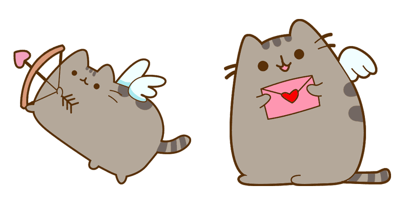Pusheen: Cupid cute cursor