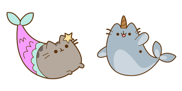 Pack de curseurs Pusheen: Mermaid